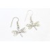 Handmade Women's butterfly Earrings 925 Sterling Silver P 610